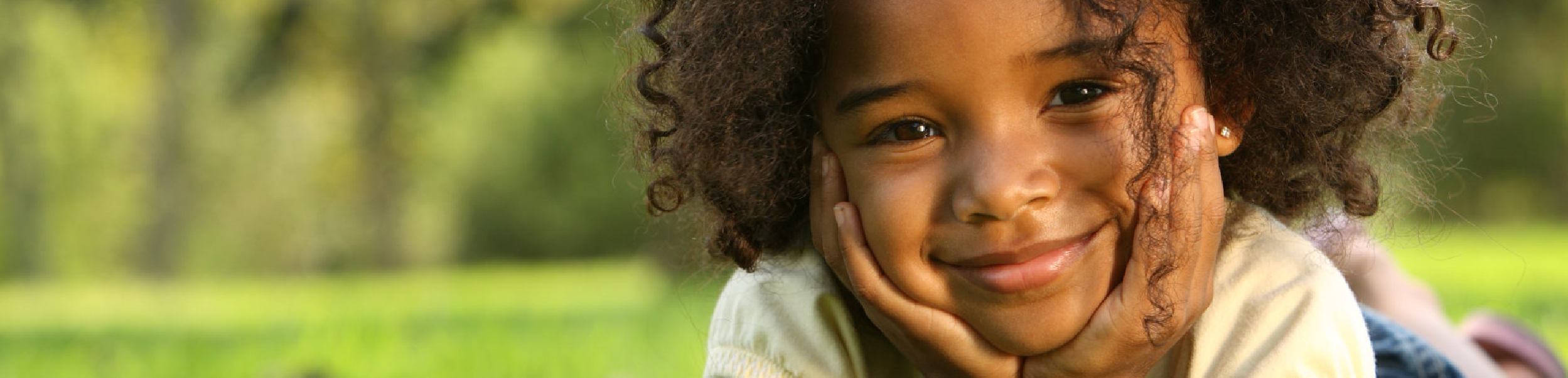 little girl smiling